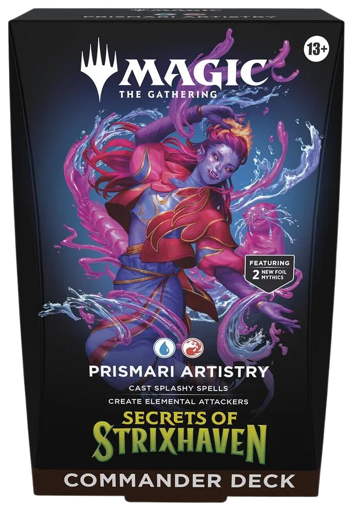 MTG Secrets of Strixhaven Commander Deck Prismari Artistry, factory sealed — PlayVault UAE