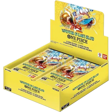 One Piece OP-15 Adventure on KAMI's Island English booster box, factory sealed — PlayVault UAE