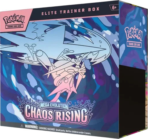 Chaos Rising Elite Trainer Box | 9 Booster Packs + Fennekin Promo (ME04)