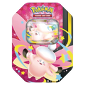 Pokemon Mega Moonlit Tin featuring Mega Clefable ex, factory-sealed English tin - PlayVault UAE