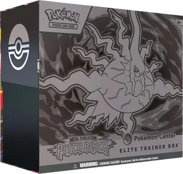 Pitch Black Pokemon Center Elite Trainer Box, 11 packs with stamped Zarude promo, factory sealed — PlayVault UAE