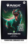 MTG Foundations Commander Deck Tramplesaurus Rex, factory sealed — PlayVault UAE