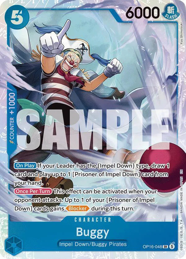 One Piece Card Game OP16-048 Buggy single card