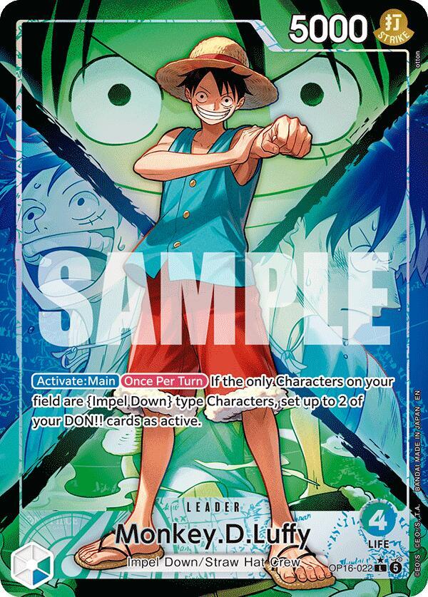 OP16-022 Monkey.D.Luffy Alt Leader