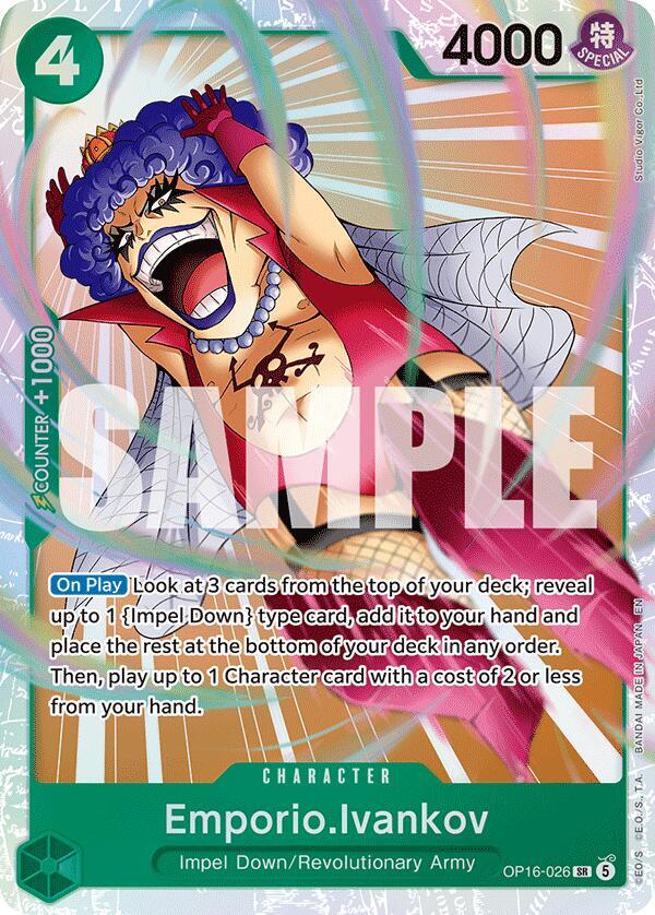 One Piece Card Game OP16-026 Emporio Ivankov single card