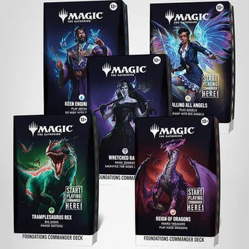 MTG Foundations Commander Decks Set of 5, factory sealed — PlayVault UAE