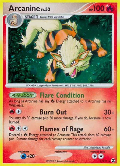 Rising Rivals Arcanine 1 - LP