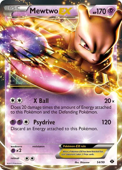 Next Destinies Mewtwo Ex 54 - LP - MP