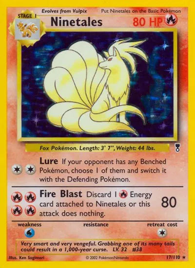 Pokémon Ninetales #17, Legendary Collection, Moderately Played single — PlayVault UAE