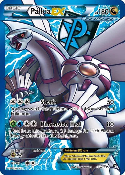 Pokémon Palkia EX #100 ultra rare, Plasma Blast, Lightly Played single — PlayVault UAE
