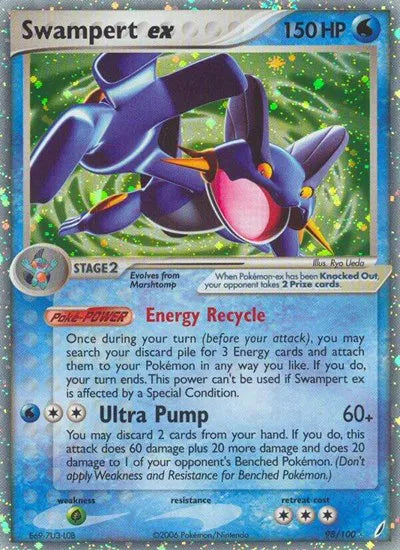 EX Crystal Guardians Swampert EX 98 - MP-HP
