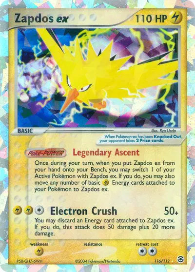 EX FireRed & LeafGreen Zapdos EX 116 - MP