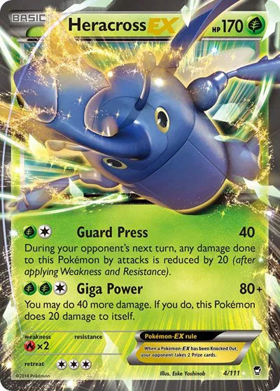Furious Fists Heracross EX 4/111 LP