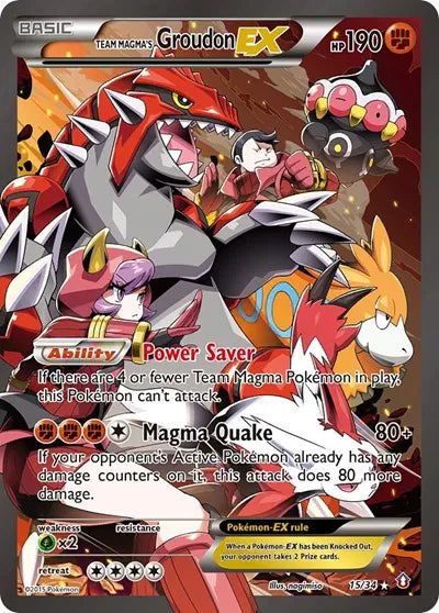 Double Crisis Team Magma's Groudon EX - MP