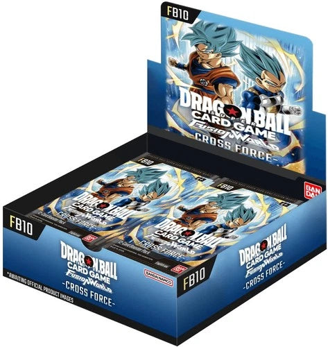 Dragon Ball Fusion World Cross Force FB10 English booster box, 24 packs, factory sealed — PlayVault UAE