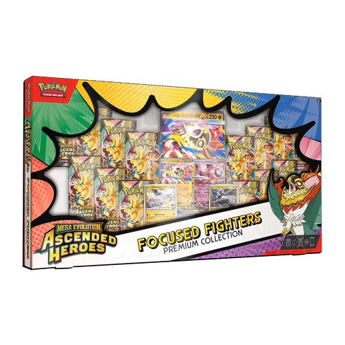 Pokemon TCG Mega Evolution Ascended Heroes Focused Fighters Premium Collection, factory sealed — PlayVault UAE
