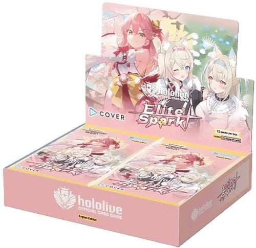 hololive OFFICIAL CARD GAME – Elite Spark hBP03 English Booster Box – 12 Packs, Sealed