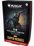 MTG Marvel Super Heroes Wakanda Forever Commander deck, foil borderless Black Panther commander, factory sealed — PlayVault UAE