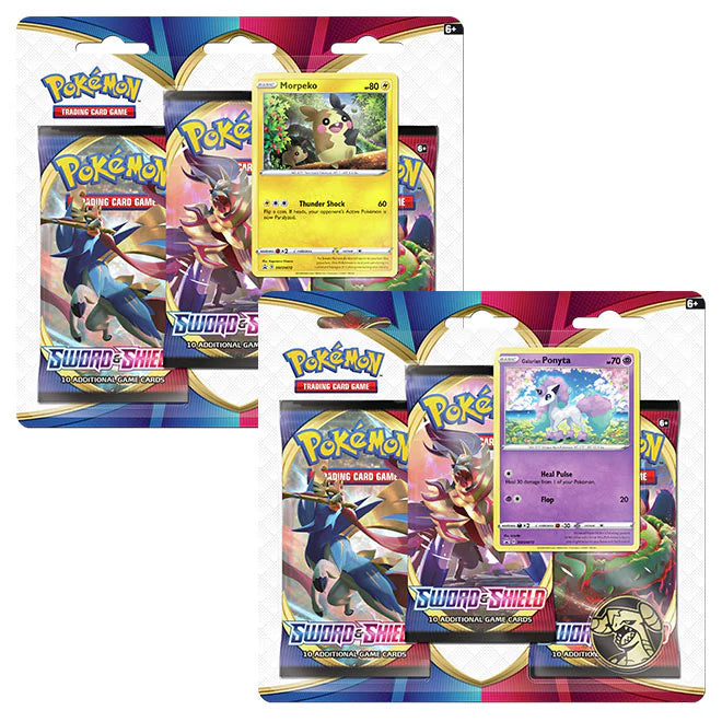Sword & Shield Base Set 3-Pack Blister (SWSH01) (Random Promo)